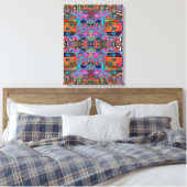Portugees design Uitgerekt Canvas Afdruk (Insitu (Slaapkamer))