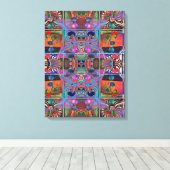 Portugees design Uitgerekt Canvas Afdruk (Insitu (Houten vloer))