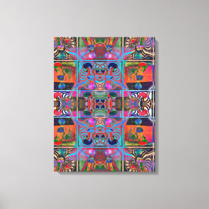 Portugees design Uitgerekt Canvas Afdruk
