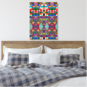 Portugees design Uitgerekt Canvas Afdruk (Insitu (Slaapkamer))