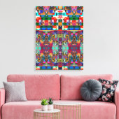 Portugees design Uitgerekt Canvas Afdruk (Insitu (Woonkamer))