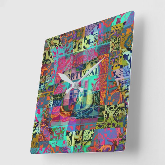 Portugees design vierkante klok (Hoek)