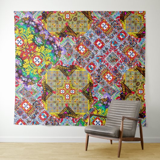 Portugees design wandkleed (In Situ (horizontaal))