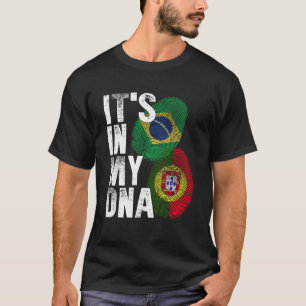 Portugees en Braziliaans erfgoed van de Mix DNA-vl T-shirt
