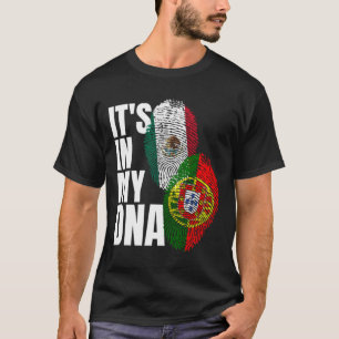 Portugees en Mexicaans DNA Mix Flag Heritage Gift. T-shirt