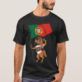 Portugees Fan Horse meisje T-shirt