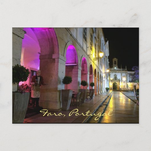 Portugees: Faro, Portugal - Arco da Vila Briefkaart (Voorkant)