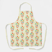 Portugees folkhartpatroon schort (Voorkant)