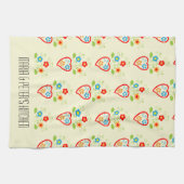 Portugees folkhartpatroon theedoek (Horizontaal)