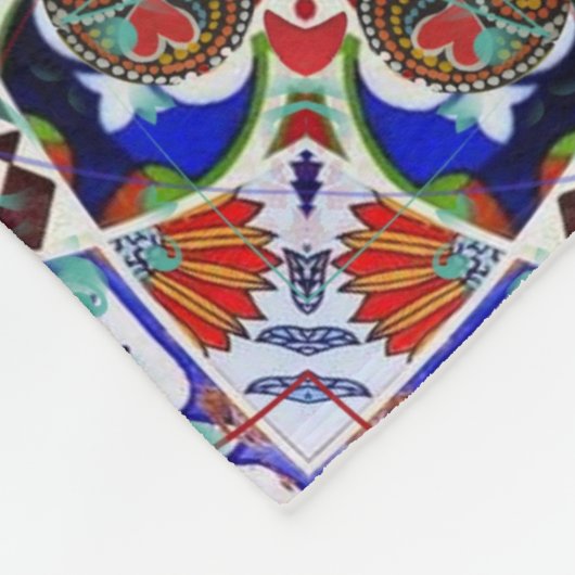 Portugees Galo de Barcelos Fleece Deken (Hoek)