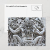 Portugees Gargoyle ~ briefkaart (Voorkant / Achterkant)