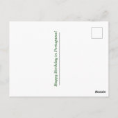 Portugees Gelukkige verjaardag Briefkaart (Achterkant)