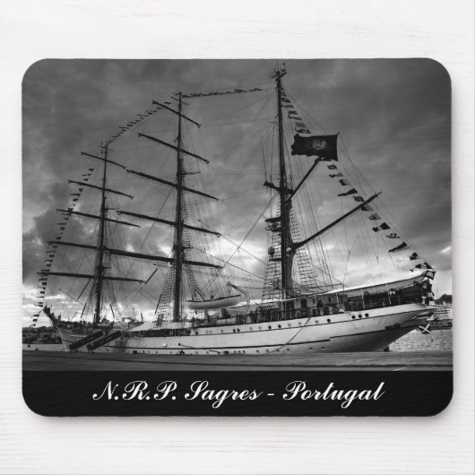 Portugees groot schip mousepad muismat (Voorkant)