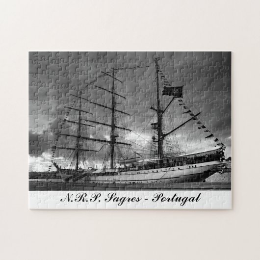 Portugees groot schip NRP Sagres Legpuzzel (Horizontaal)