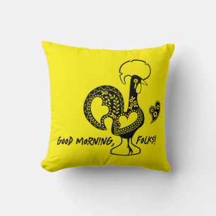 Portugees haan modern silhouet kussen