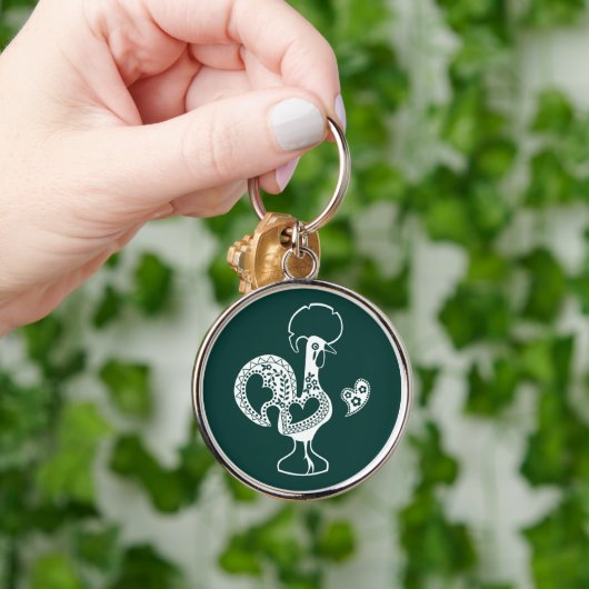 Portugees Haan Succes - Boa Sorte Sleutelhanger (Hand)