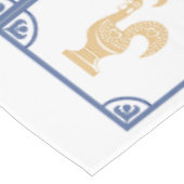 Portugees haan tafelkleed (Gekanteld)