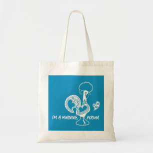 Portugees Haan Vroege Riser Modern Silhouet Tote Bag
