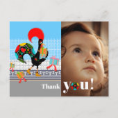 Portugees Hanen Verjaardagsfeestje Bedankt Briefkaart (Voorkant)