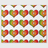 Portugees hart cadeaupapier (Vlak)