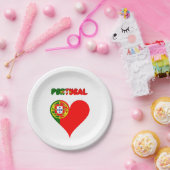 Portugees hart papieren bordje (Feest)