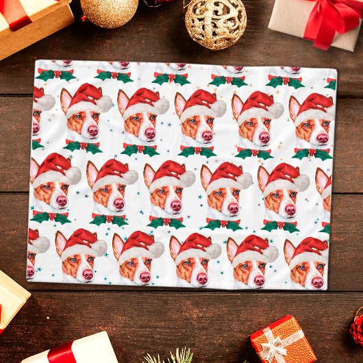 Portugees Hondenras kerststerren in Podengo Fleece Deken