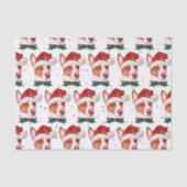 Portugees Hondenras kerststerren in Podengo Tissuepapier (Voorkant)