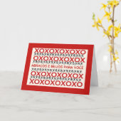 Portugees Hugs en Kisses voor u Kaart (Gele Bloem)