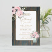 Portugees |  Huwelijk Bloemen Folkloristisch Rusti Kaart (Staand voorkant)