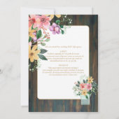 Portugees |  Huwelijk Bloemen Folkloristisch Rusti Kaart (Achterkant)