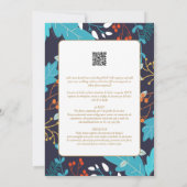 Portugees | Huwelijk Bloemen Folkloristisch Rusti Kaart (Achterkant)