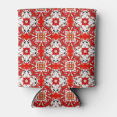 Portugees keramisch tegelpatroon blikjeskoeler (Voorkant)