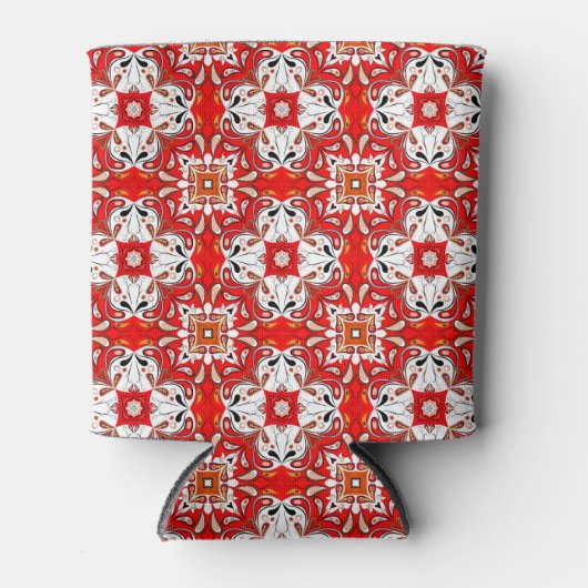 Portugees keramisch tegelpatroon blikjeskoeler (Voorkant)