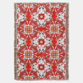 Portugees keramisch tegelpatroon deken (Voorkant Verticaal)