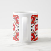 Portugees keramisch tegelpatroon grote koffiekop (Achterkant)