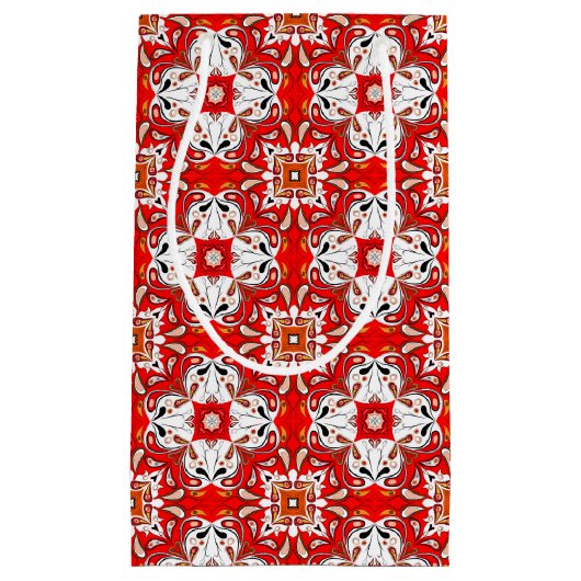 Portugees keramisch tegelpatroon klein cadeauzakje (Voorkant)