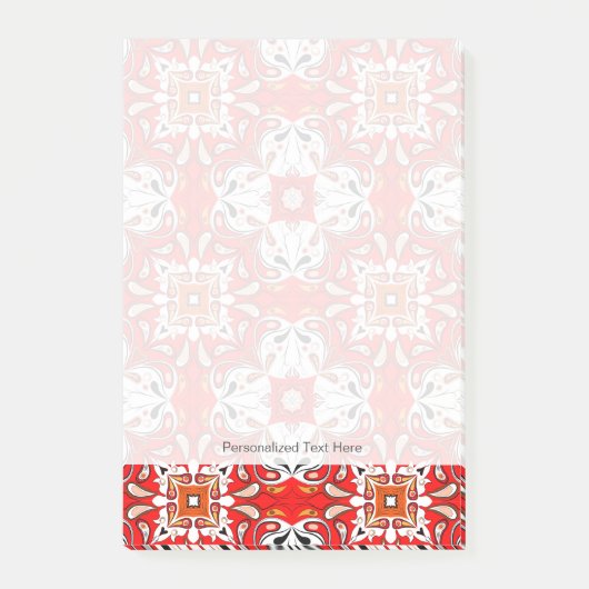 Portugees keramisch tegelpatroon post-it® notes (Voorkant)