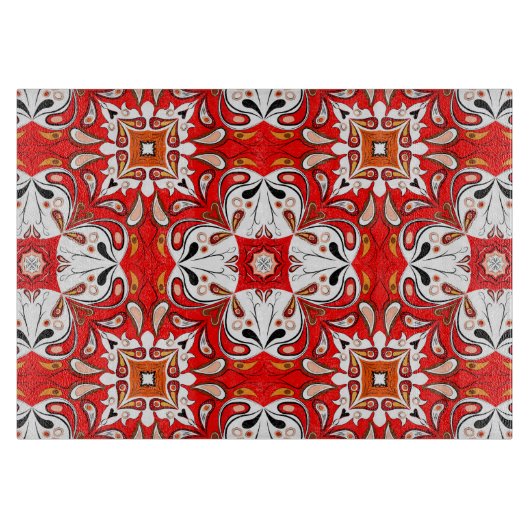 Portugees keramisch tegelpatroon snijplank (Voorkant)