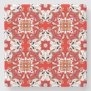 Portugees keramisch tegelpatroon stenen onderzetter