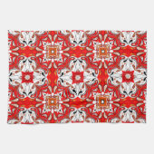 Portugees keramisch tegelpatroon theedoek (Horizontaal)