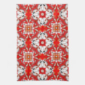 Portugees keramisch tegelpatroon theedoek (Verticaal)