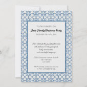 Portugees Kerst Huis Party met Rooster Kaart (Achterkant)