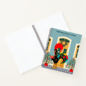 Portugees kerst ingericht huis met haan notitieboek (Binnen)