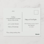 Portugees Kersthuis met Rooster Groeten Briefkaart (Achterkant)