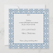 Portugees Kersthuis met Rooster Groeten Kaart (Achterkant)