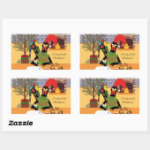 Portugees kerstWenskaart Rechthoekige Sticker (Vel)