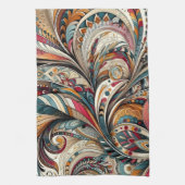 Portugees Keuken Handdoeken waterverf bloemen tren (Verticaal)