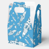 Portugees Lissabon Sardines Pattern Azulejos Blue Bedankdoosjes (Geopend)