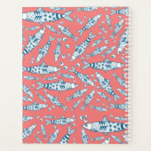 Portugees Lissabon Sardines Pattern Azulejos Pink Planner (Achterkant)