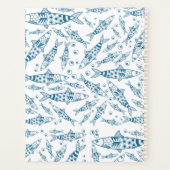 Portugees Lissabon Sardines Pattern Azulejos White Planner (Achterkant)